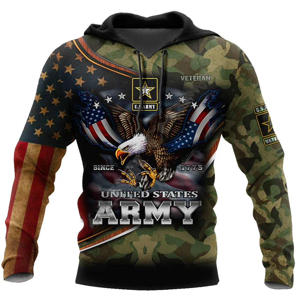 Top Trends: Fashion Cool Men's Hoodie 3D Printed Hoodie Edition Trend American Flag Eagle Men Sportswear Kids Casual Unisex Pullover Shoppable Styles - Image 5