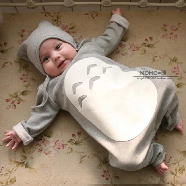 Top Trends: Newborn Baby Cotton One-Piece Clothes Thick Hooded Baby Boys Girls Warm Clothes Romper Animal Style Totoro Hot Sale Shoppable Styles