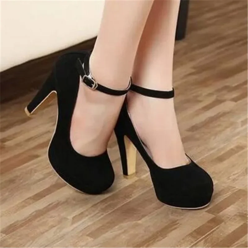 Top Trends: 2023 Woman Pumps Autumn Thick Heel Shoes Ol High-heeled Shoes Female The Trend Of Ultra High Heels Female Shoes Shoppable Styles