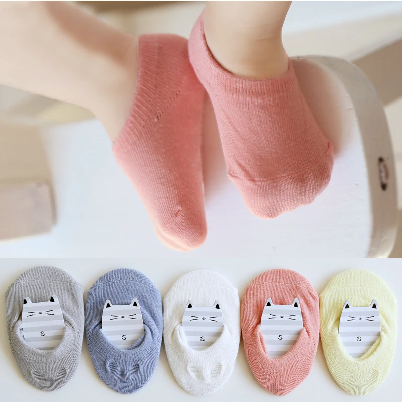 Top Trends: Candy Baby Floor Socks New Born Cotton Unisex Kids Anti-slip Sock Short Ankle Socks First Walker For Infant Boys Girls 1-3Y Shoppable Styles