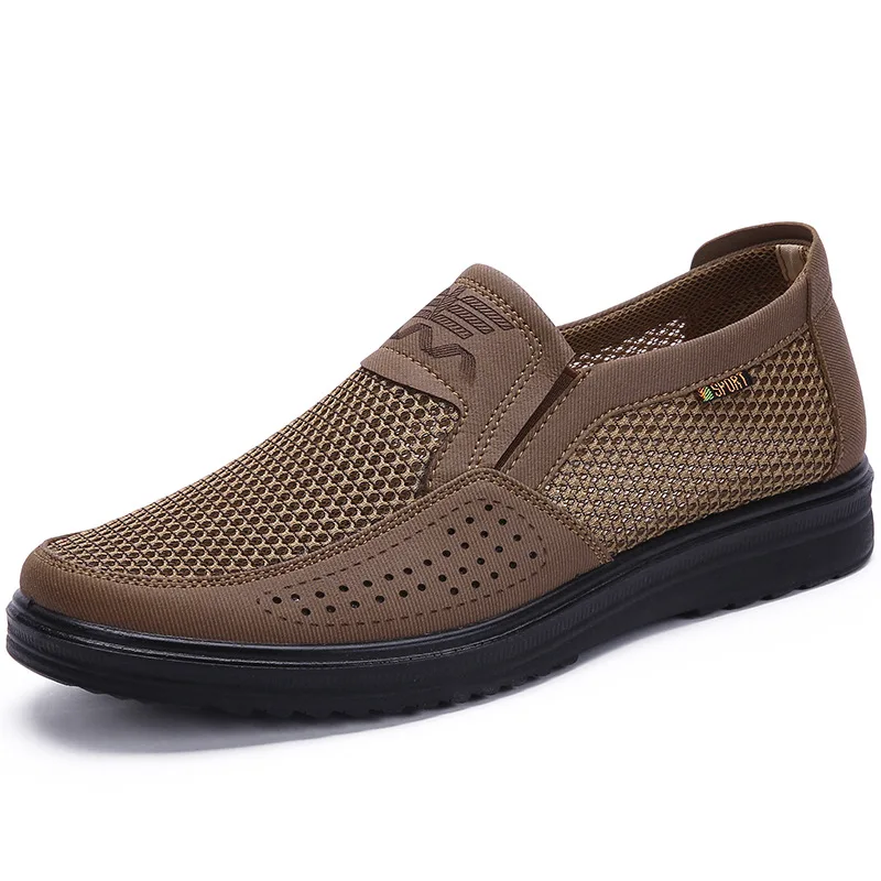 Top Trends: New Listed New Brand 2022 Men Casual Hot Sales High-End Shoes Summer Mesh For Men Super Light Flats Shoes Big Size # 38-48 Shoppable Styles