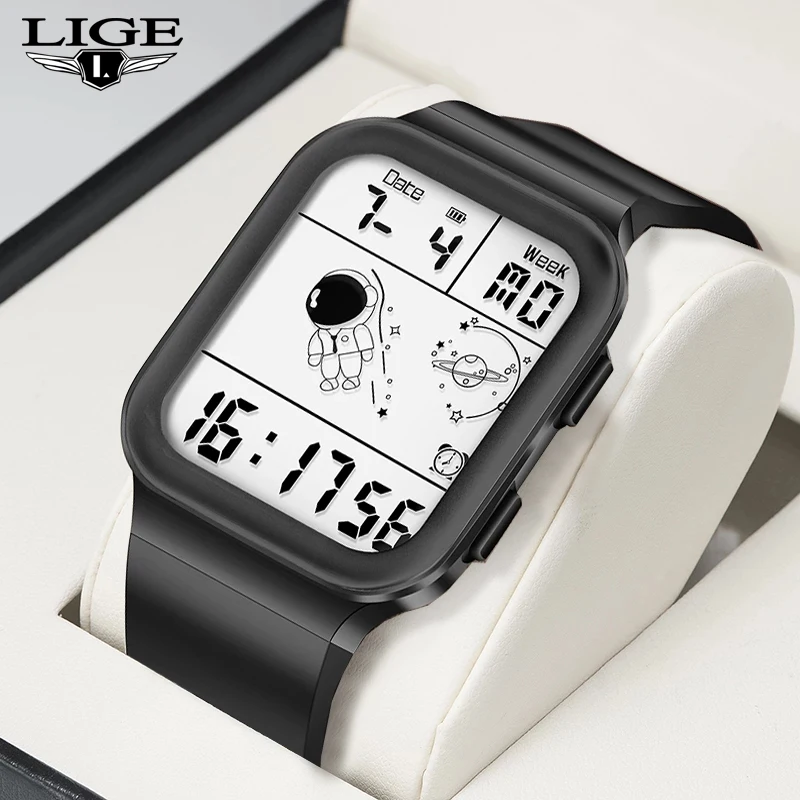 Top Trends: LIGE Digital Men Military Watch 30m Waterproof Wristwatch LED Sport Clock Sport Watch Male Big Watches Men Relogios Masculino Shoppable Styles