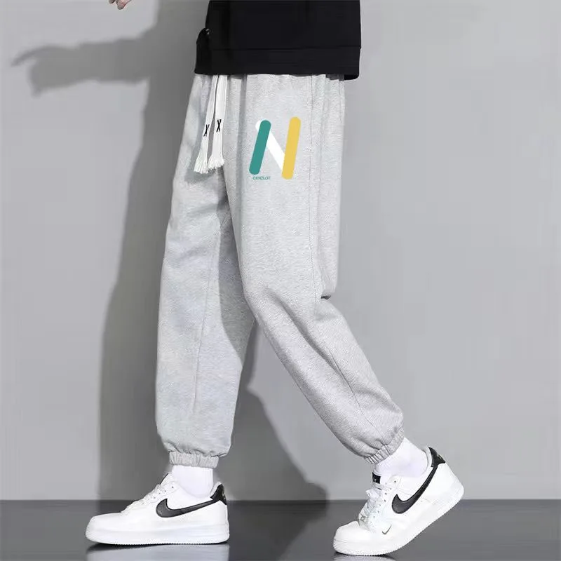 Top Trends: 2023 New Spring And Autumn Fashion Casual Versatile Trendy Loose Tie Feet Elastic Waist Large Size Temperament Men's Guard Pants Shoppable Styles