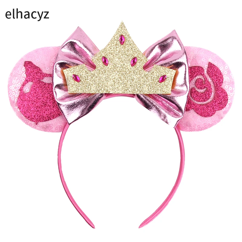 Top Trends: 10Pcs / Lot Wholesale Glitter Snowflake Mouse Ears Headband Festival Hairband Girl Princess Head Wear Women Party Hair Accessories Shoppable Styles - Image 5