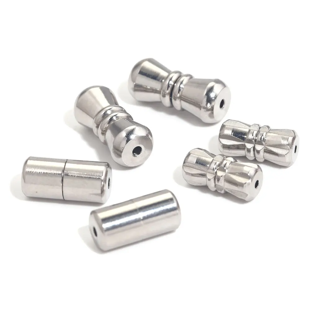 Top Trends: 5pcs Stainless Steel Screw Clasps Barrel Screw Clasp Cylinder Fasteners Buckles Closed For Bracelet Jewelry Making Supplies DIY Shoppable Styles