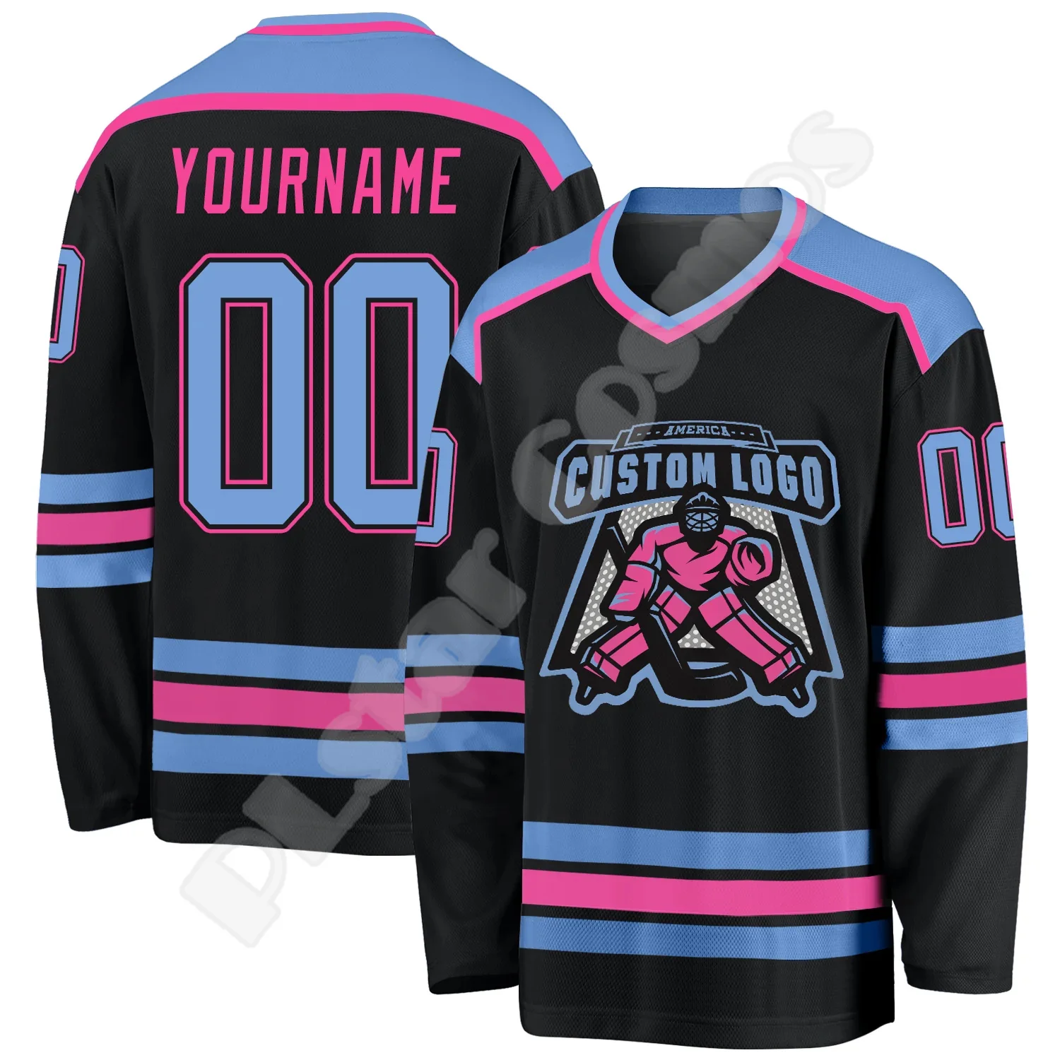 Top Trends: NewFashion Hockey Jersey Custom Name Team Logo Number Colorful Pullover Long Sleeves 3DPrint Harajuku Casual Funny Sweatshirts A Shoppable Styles