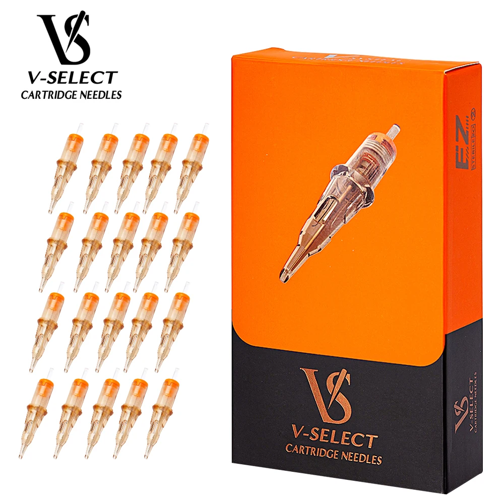 Top Trends: EZ V System Tattoo Cartridge Round Shader (RS) Needles Safety Elastic Membrane For Rotary Machine Grip Suppies 20 Pcs / Box Shoppable Styles