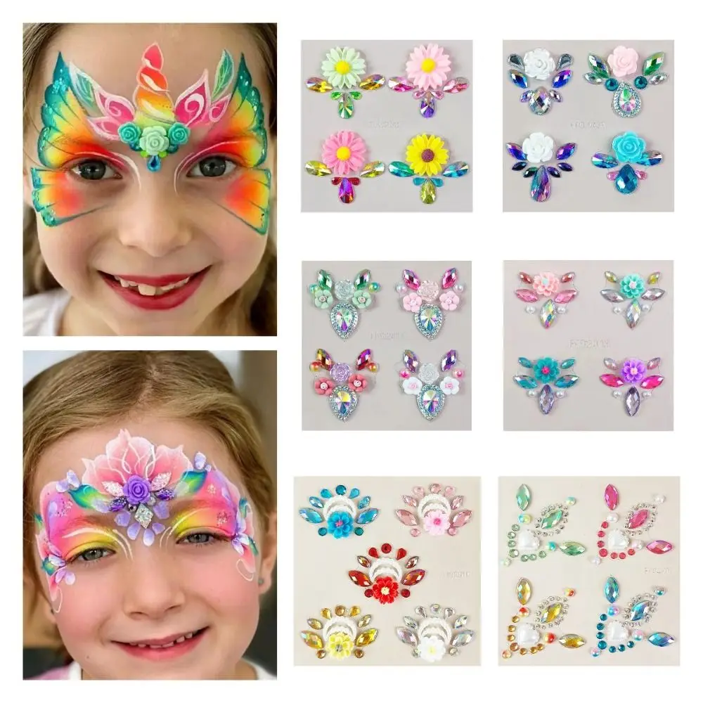 Top Trends: Festival Face Rhinestones Adhesive Crystal Face Children Gem Stickers Beauty Body Art Glitter Tattoo Eyebrow Stickers Shoppable Styles