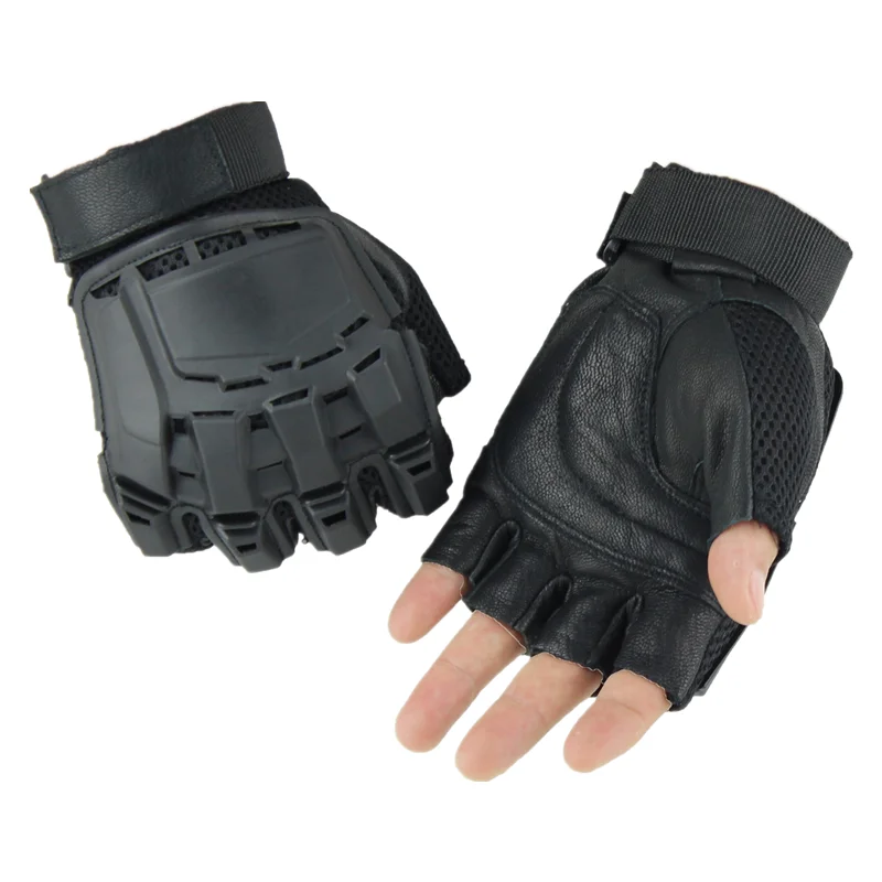 Top Trends: Tank Armor Tactical Gloves Army Military Protective Outdoor Sport Riding Mittens Special Forces Fighting Fingerless Black Gloves Shoppable Styles