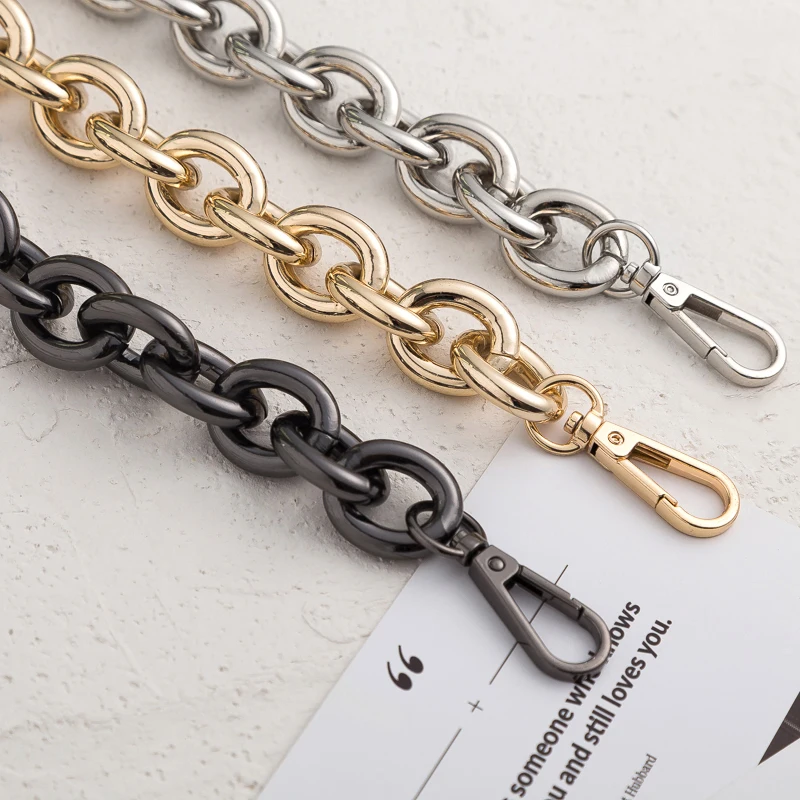 Top Trends: 17.5mm Wide O Shape Aluminum Big Bag Chain High Quality Replacement Metal Chain Shoulder Crossbody Bag Strap Handbag Handles Shoppable Styles