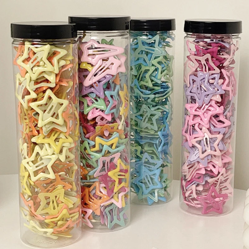 Top Trends: 10 / 20 / 30Pcs Y2K Bobby Pin Girl Colorful Stars Barrettes Metal Snap Clips Korean BB Hairpins Crab Stick Headwear Hair Accessories Shoppable Styles - Image 3