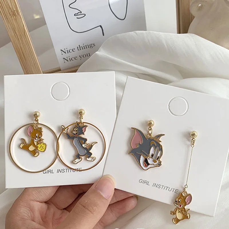 Top Trends: Funny Anime Original Earrings Fun Korean Fashion Designer Cartoon Hoop Aesthetic Summer Cute Kawaii Accessories Jewelry Women's Shoppable Styles