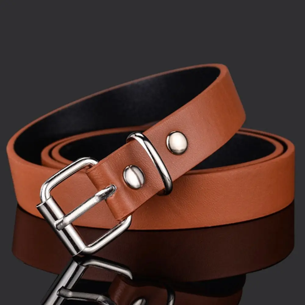 Top Trends: Fashion Luxury Design Casual Retro Pin Buckle Waistband Children Leather Belt Thin Waist Strap Trouser Dress Belts Shoppable Styles - Image 5