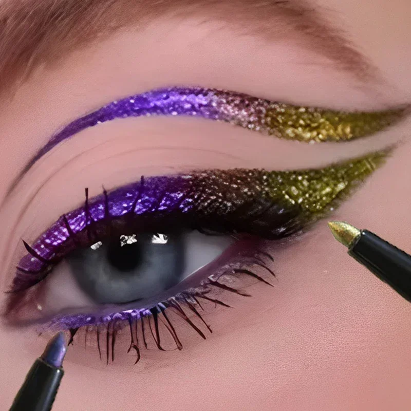 Top Trends: Waterproof Shiny Green Purple Eyeliner Pen Long Lasting Glitter Eye Shadow Lying Silkworm Pen Women Eyes Makeup Beauty Cosmetics Shoppable Styles