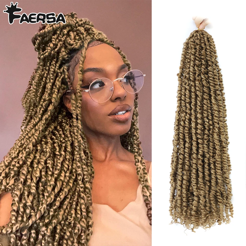 Top Trends: Passion Twist Crochet Hair 6 / 10 / 18 / 22Inch Crochet Braids For Black Women Synthetic Braiding Hair Extension Short Bob Pre-Looped Shoppable Styles