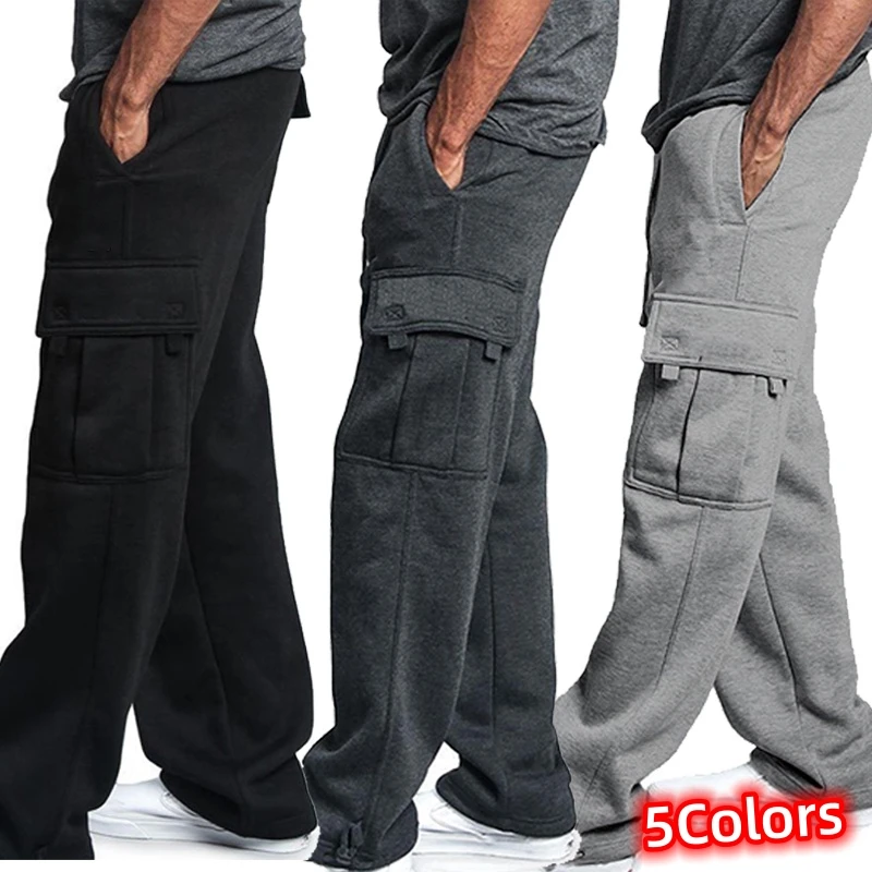 Top Trends: New Casual Men&#039;s Drawstring Elastic Waist Solid Color Pocket Pants Sports Pants Sweatpants Workout Trousers Shoppable Styles