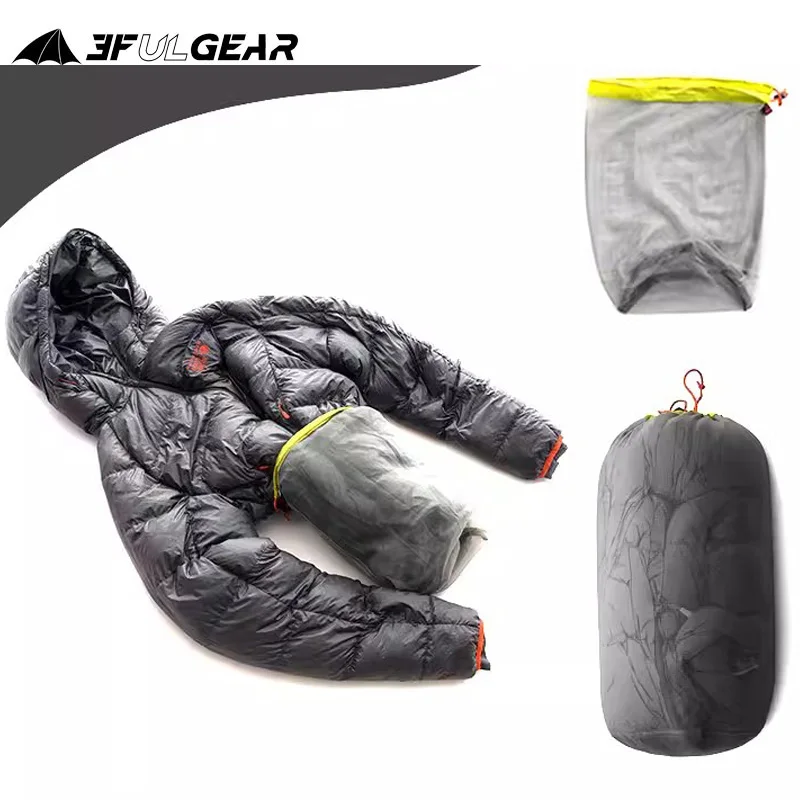 Top Trends: 3F UL GEAR 15D Ultralight Mesh Sleeping Bag Stuff Sack Outdoor Travel Camping Hiking Down Clothing Storage Bags Camping Supplies Shoppable Styles