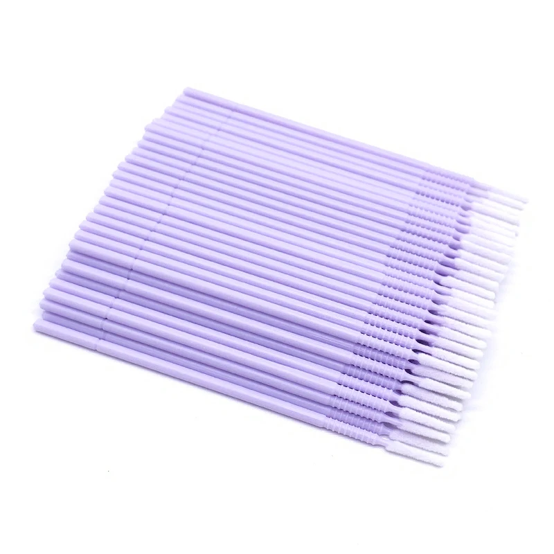 Top Trends: 100pcs Bendable Micro Brushes Disposable Microbrush Applicators Eyelash Extensions Glue Cleaning Brush For Lash Extension Shoppable Styles