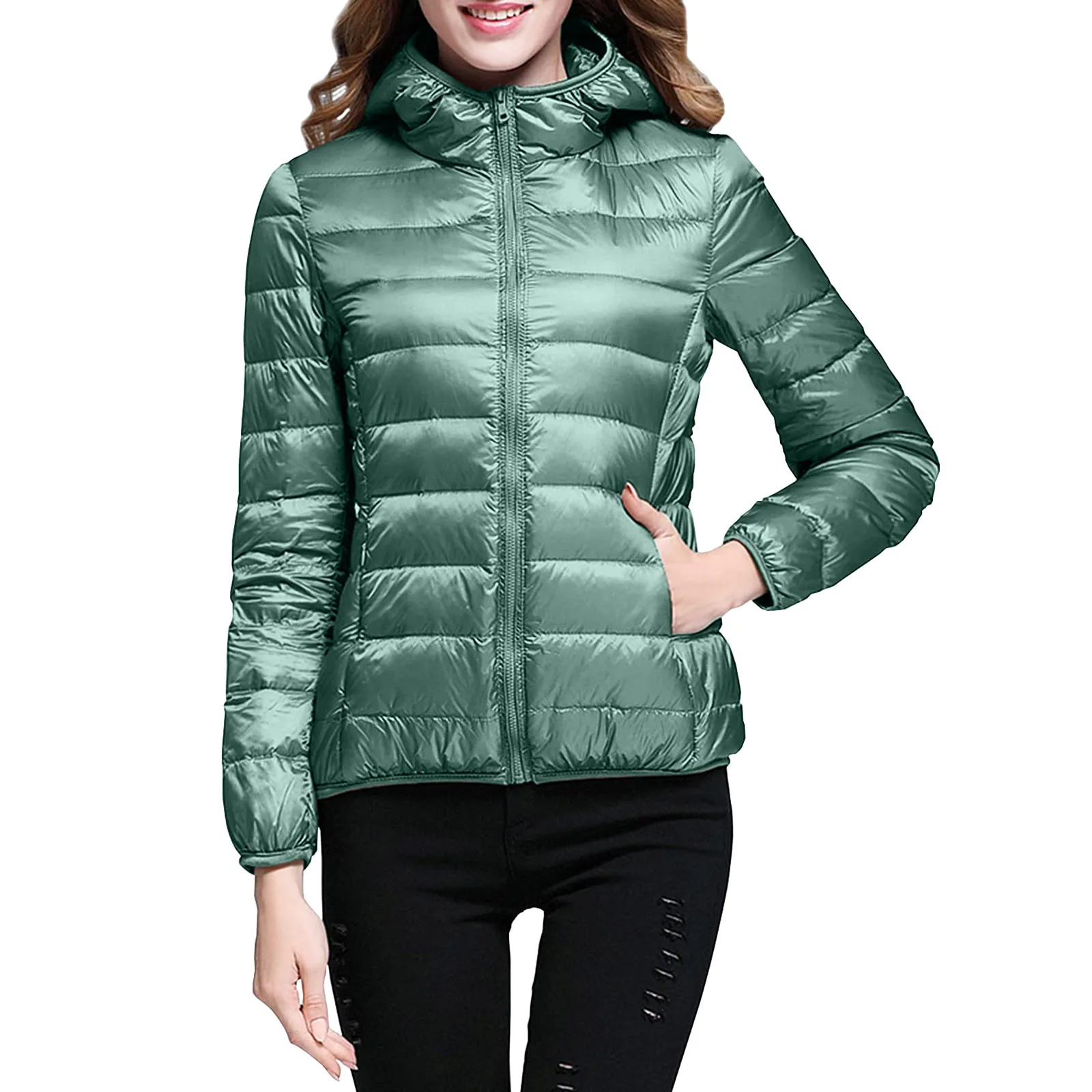 Top Trends: Lightweight Down Parka Women Ultra-light Thin Down Jacket Autumn Winter Slim Hooded Warm White Duck Down Coat Women&#039;s Outerwear Shoppable Styles