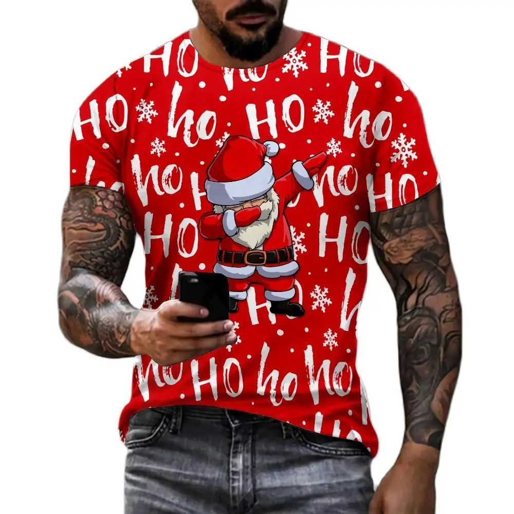 Top Trends: Christmas Snowman Santa Claus 3D Print Funny Men Women And Children New Fashion Streewear Short-Sleeved T-shirts With Round Neck Shoppable Styles