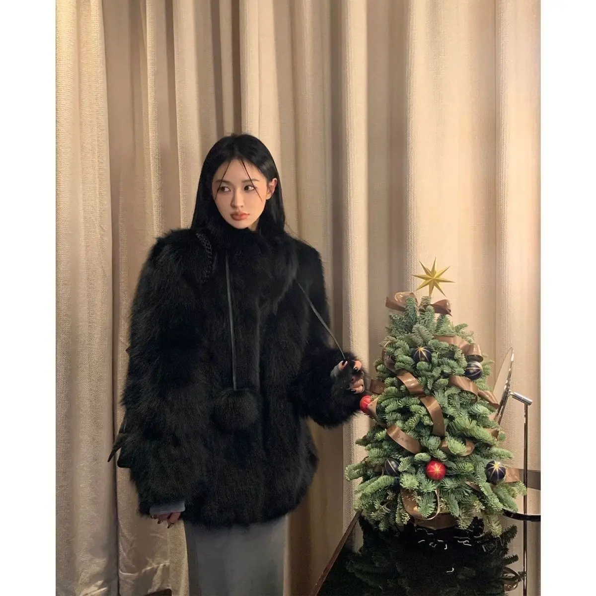 Top Trends: 2023 New Fox Hair Imitation "Hometown Women's Milk Ball" Fur Coat For Youth, Versatile And Slim Autumn And Winter Women Jacket Shoppable Styles - Image 5