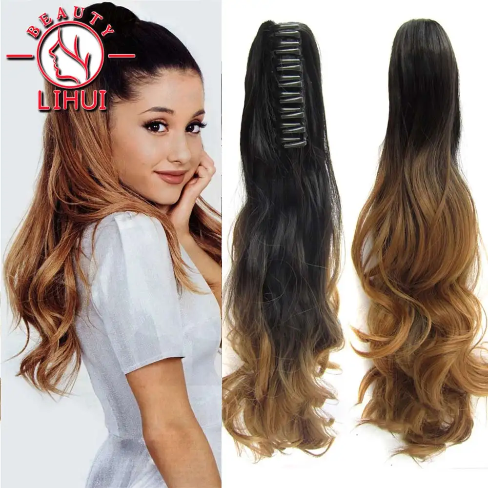 Top Trends: Synthetic Claw Clip On Ponytail Hair Extension Ponytail Extension Hair For Women Pony Tail Hairpiece Curly Style 22&quot; Lihui Shoppable Styles