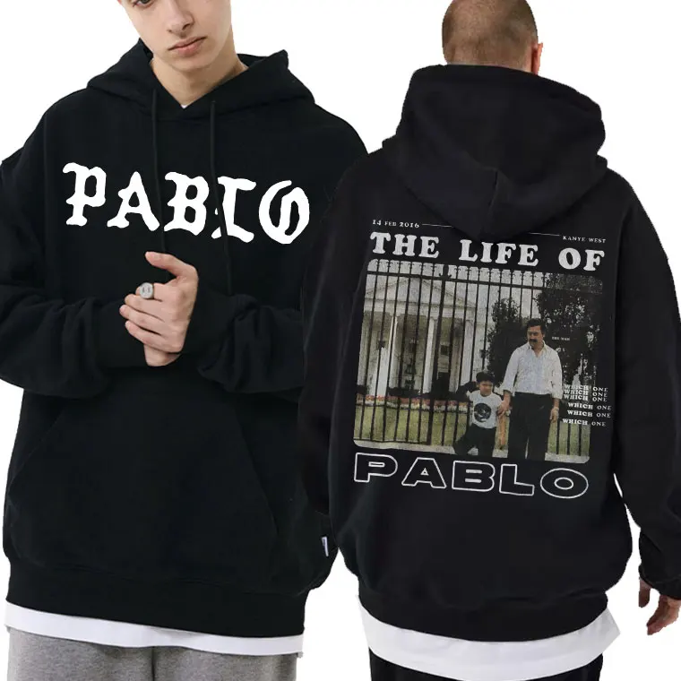 Top Trends: Hip Hop Rapper Kanye West &amp; Escobar Jeen Yuhs The Life Of Pablo Inspired Album Cover Print Hoodie Men Autumn Winter Sweatshirt Shoppable Styles