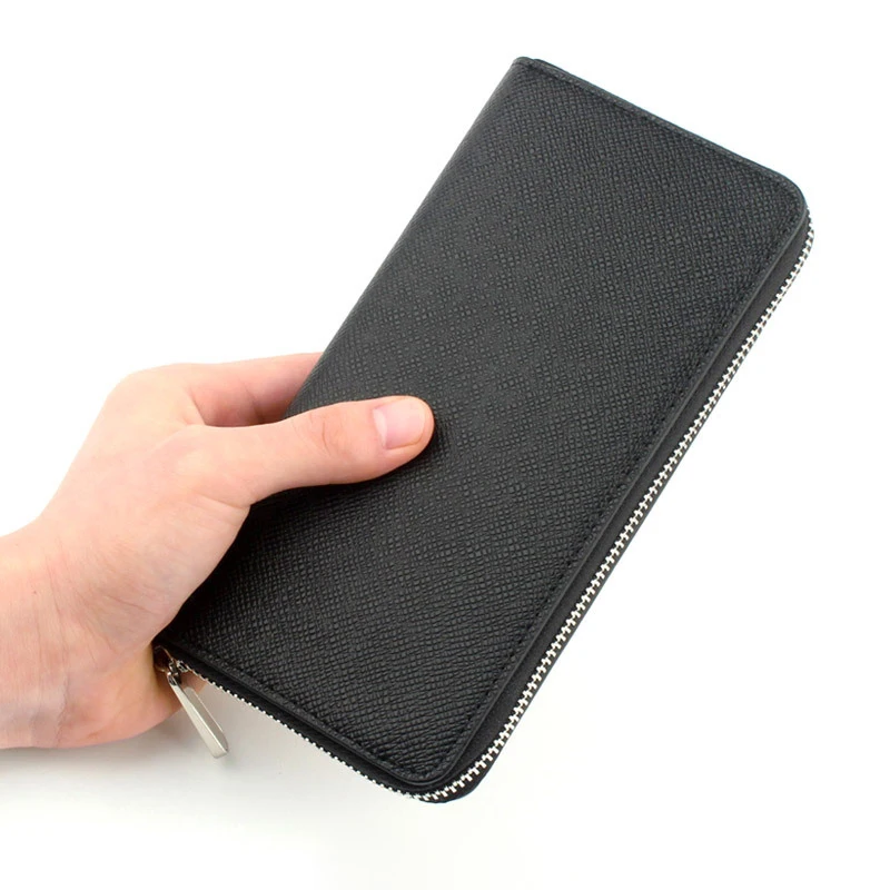 Top Trends: Luxury Designer Long Wallet For Men High Quality PU Leather Cardholder Wallets Men's Long Clutch Card Holder Purses Gift Shoppable Styles