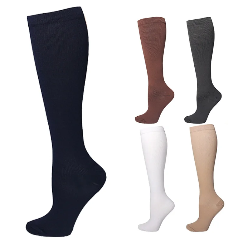 Top Trends: Compression Stockings For Men Women Blood Circulation Promotion Slimming Thigh High Socks Anti-Fatigue Comfortable Sports Socks Shoppable Styles