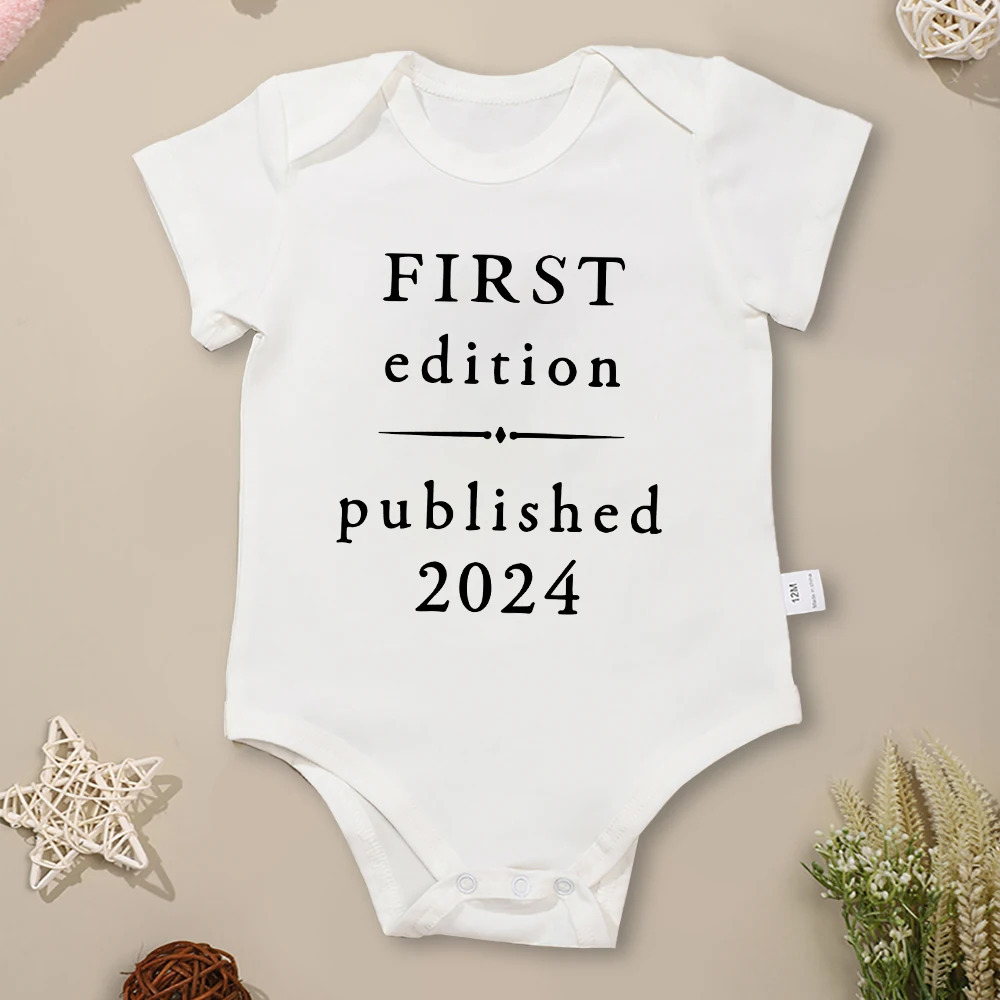 Top Trends: Baby 2024 Newborn Clothes Pregnancy Announcement Fashion Cute Boys Girls Onesies Cotton Cozy Romper Short Sleeve Ropa De Bebe Shoppable Styles - Image 3