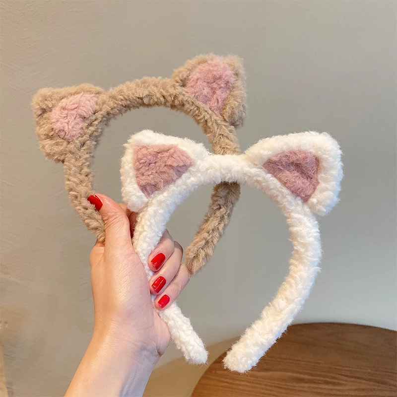 Top Trends: Woman Wash Face Makeup Mask Plush Elastic Hairpin Cartoon Crab Hair Band Headband Hair Accessories Cute Hair Circle Hair Rope Shoppable Styles - Image 5