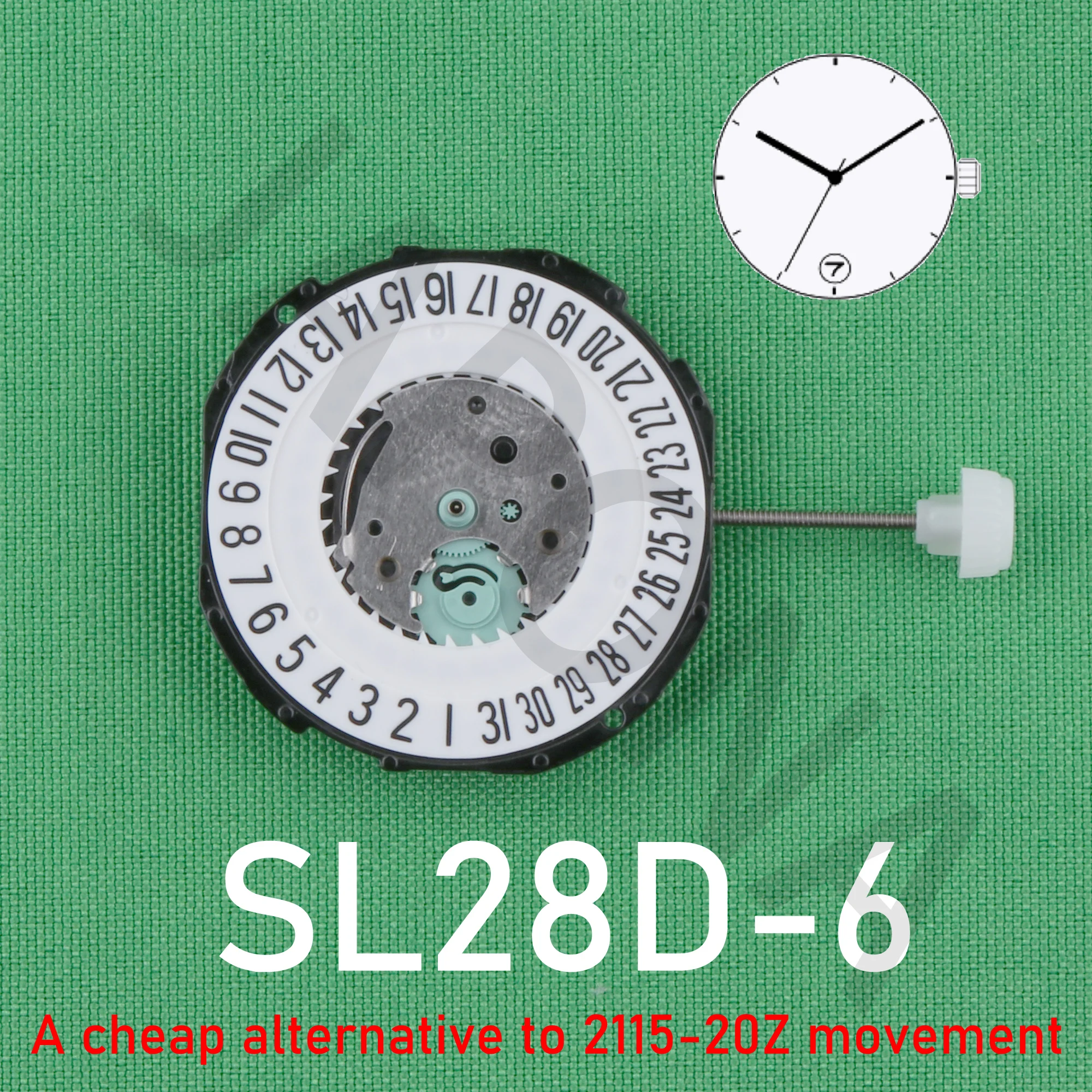 Top Trends: SL28 Movement China Sunon Sl28D SL28-6 Quartz Movement Three Hands Calendar Date A Cheap Alternative To 2115-20z Movement Shoppable Styles