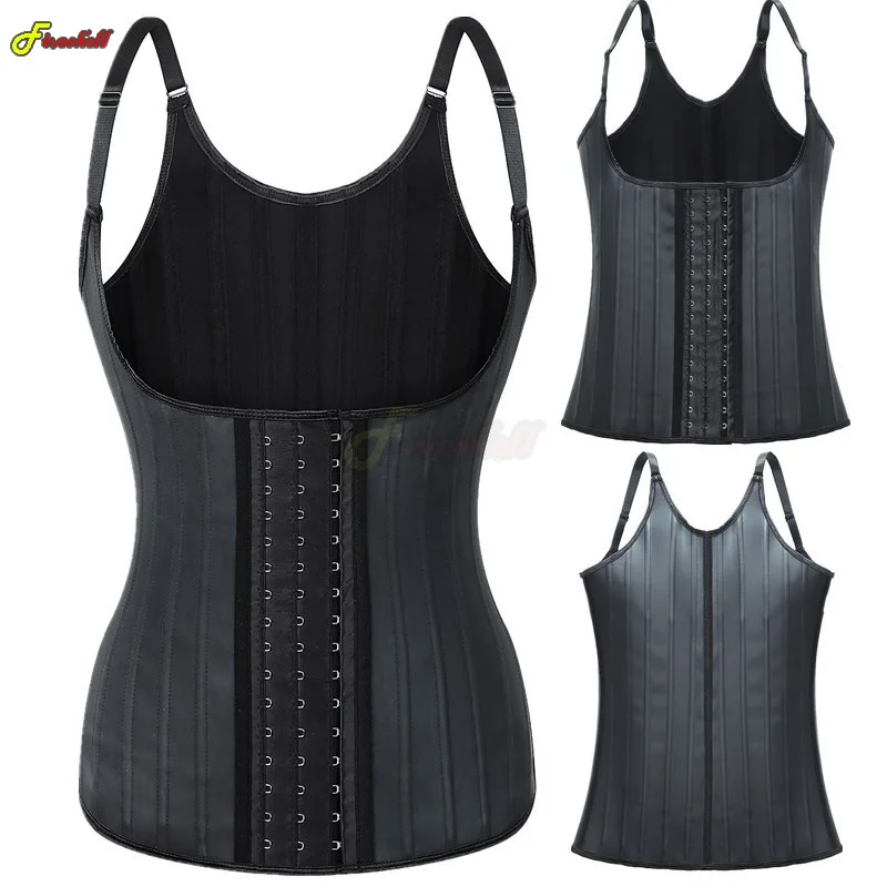 Top Trends: Women Latex Waist Trainer Women Binders Shapers Modeling Strap Corset Colombian Girdles Body Shapewear Faja Shape Sport Vest Shoppable Styles