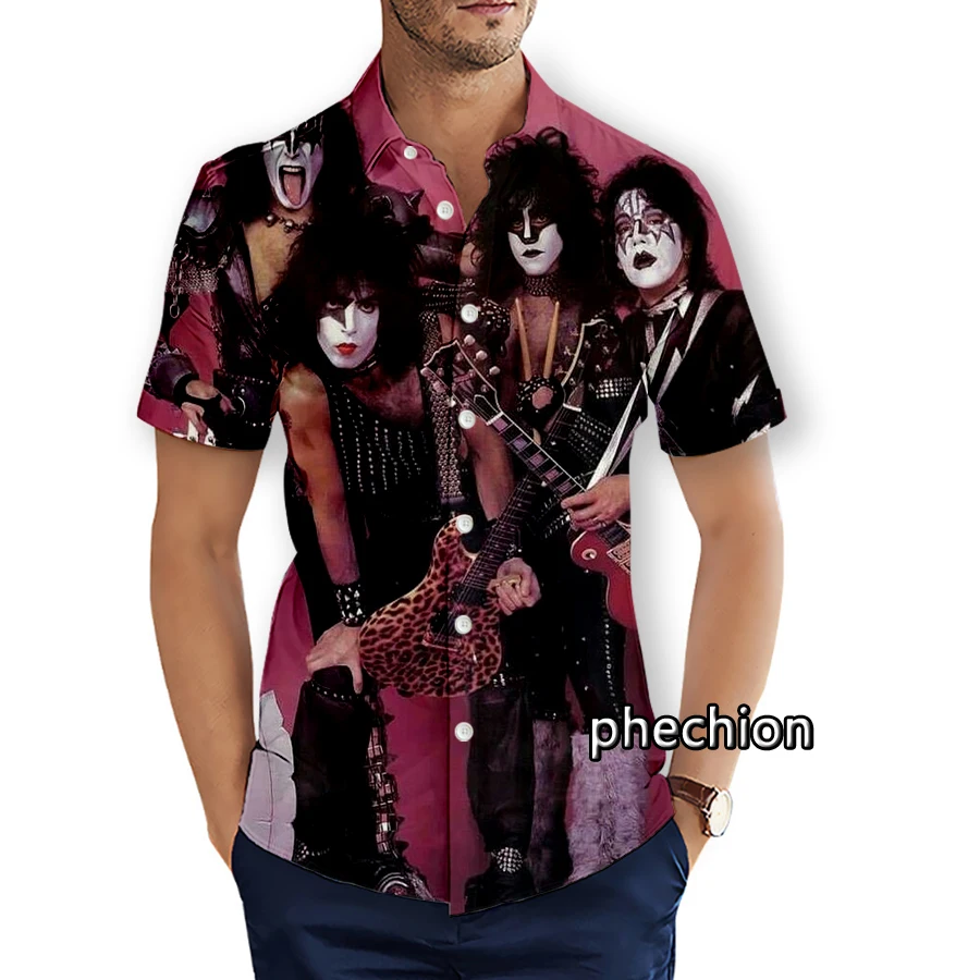 Top Trends: Summer Hawaiian Mens Short Sleeve Beach Shirts Casual Kiss Band 3D Printed Shirts Plus Size S-5XL Fashion Men Tops T21 Shoppable Styles