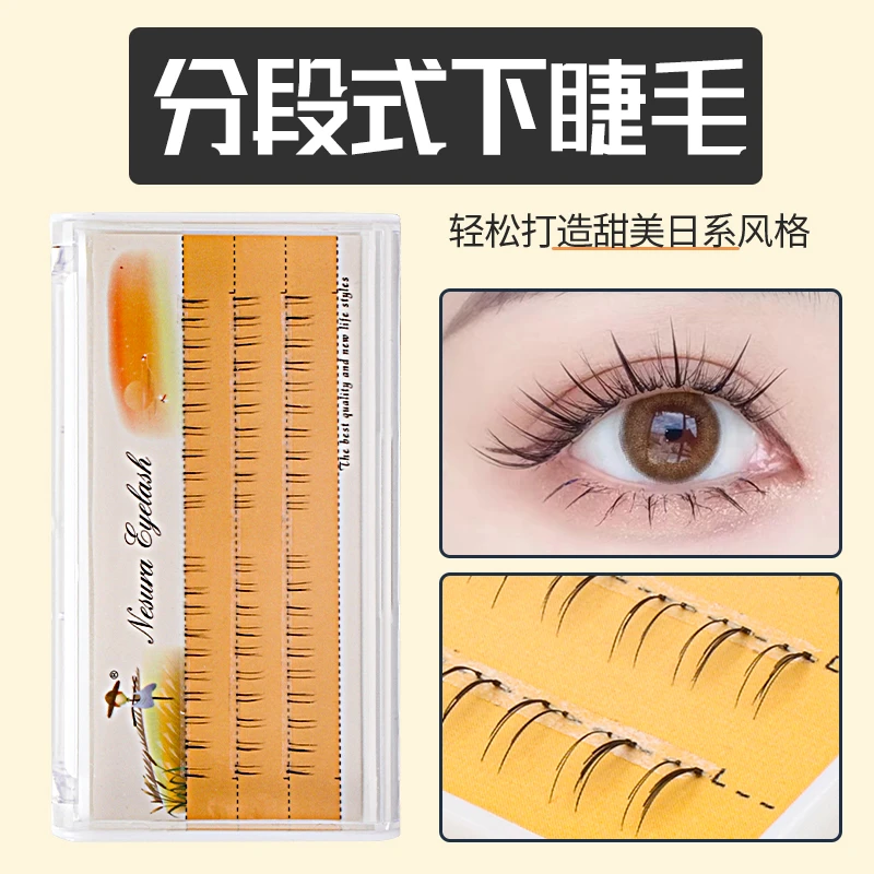 Top Trends: Grafting World Sharpened Segmented Lower Lashes Single Cluster Supernatural Artificial Graft False Eyelashes Shoppable Styles