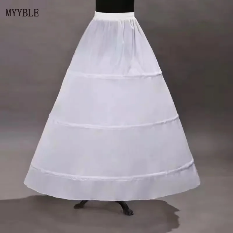 Top Trends: MYYBLE Cheap White Women Wedding Petticoats 3 Layers Steel Ring Elastic Waistband Wedding Accessories Underskirt Shoppable Styles