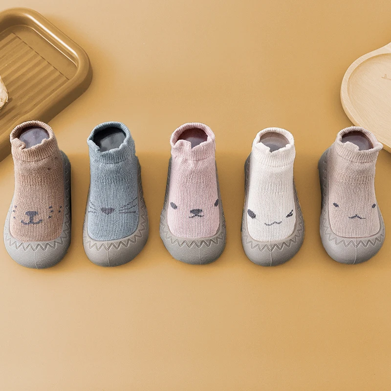 Top Trends: Unisex Baby Shoes First Shoes Baby Walkers Toddler First Walker Baby Girl Kids Soft Rubber Sole Baby Shoe Knit Booties Anti-slip Shoppable Styles