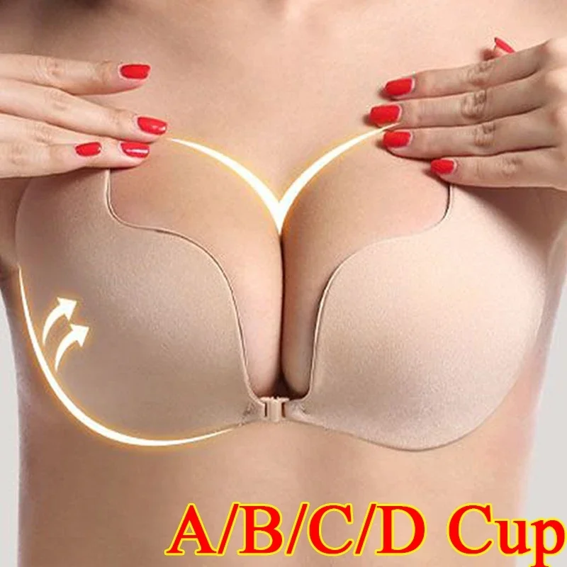 Top Trends: Strapless Silicone Chest Stickers Lift Up Nude Bra Women Reusable Push Up Adhesive Pasty Bras Nipple Cover Lingerie Padding Shoppable Styles - Image 2