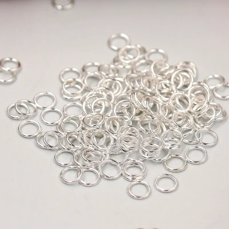 Top Trends: 500pcs Sterling Silver Open Jump Ring Silver Components DIY Jewelry 925 Silver Findings Opening Rings Shoppable Styles