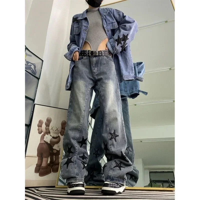 Top Trends: Deeptown Star Girls Y2k Vintage Jeans Women Acubi Harajuku Baggy Streetwear Grunge Denim Pants Korean Fashion Trousers Aesthetic Shoppable Styles