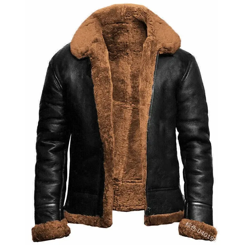 Top Trends: Men's Winter Pu Leather Jackets Jacket Thick Warm Parkas Fur Fleece Inner Business Coats Casual Man Waterproof Down Jackets Shoppable Styles