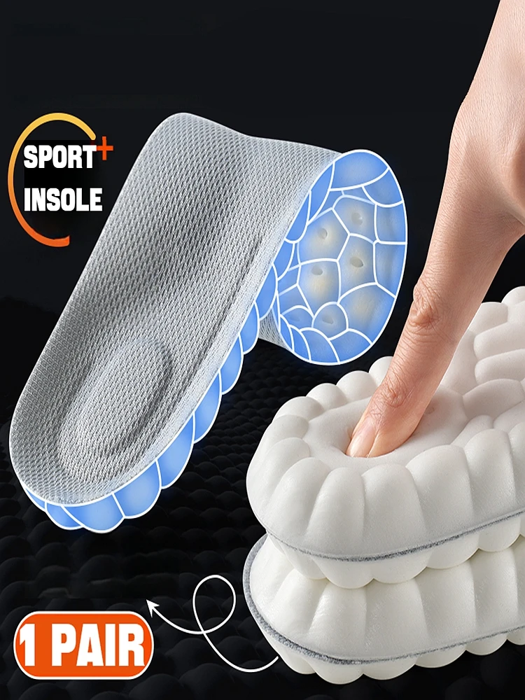 Top Trends: 1Pair 4D Soft Plantar Fasciitis Insole Arch Support Orthopedic Inserts Shoes Insoles For Feet Sports Shock Absorption Shoe Pads Shoppable Styles