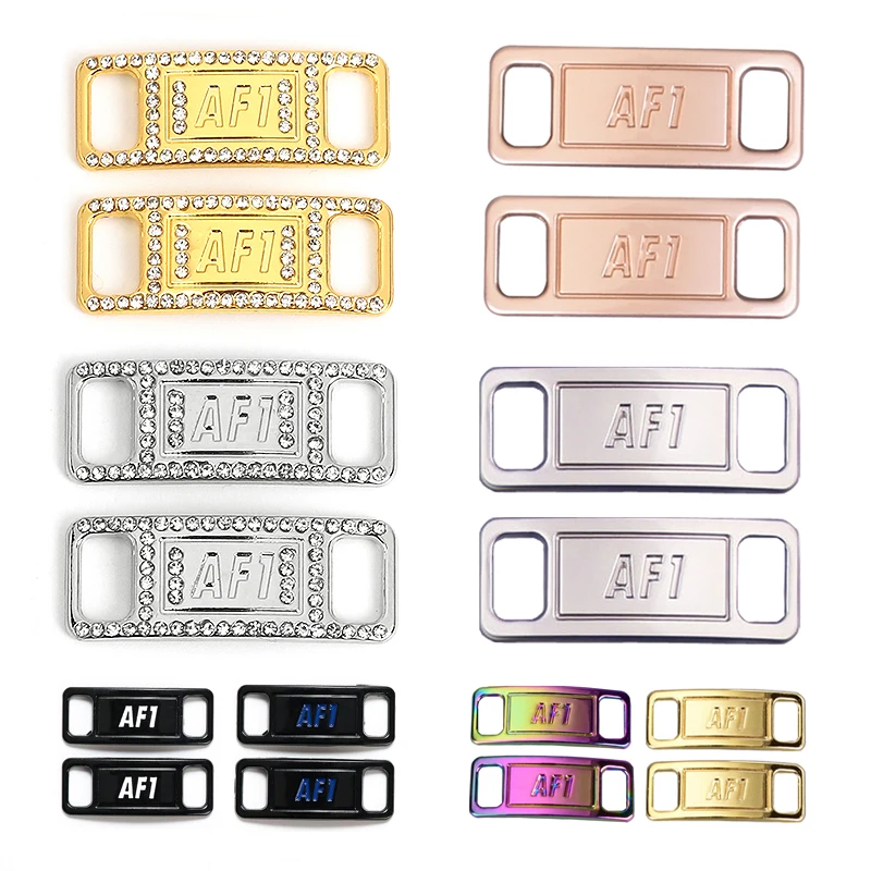 Top Trends: 2 Pcs AF1 Shoelaces Buckle Shoelace Buckle Metal Shoelaces Accessories Metal Lace Lock DIY Sneaker Kits Metal Lace Buckle Shoppable Styles