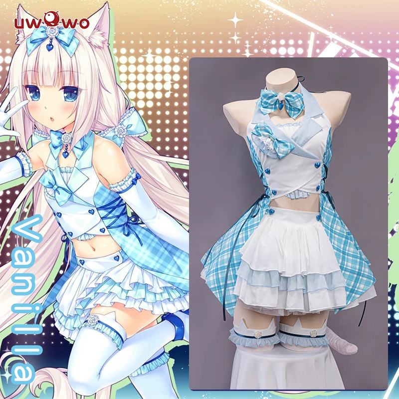 Top Trends: UWOWO NEKOPARA Vanilla Cosplay Costume New Maid Dress Idol Stage Chocola Vanilla Theatrical Maid Halloween Cos For Girl Women Shoppable Styles