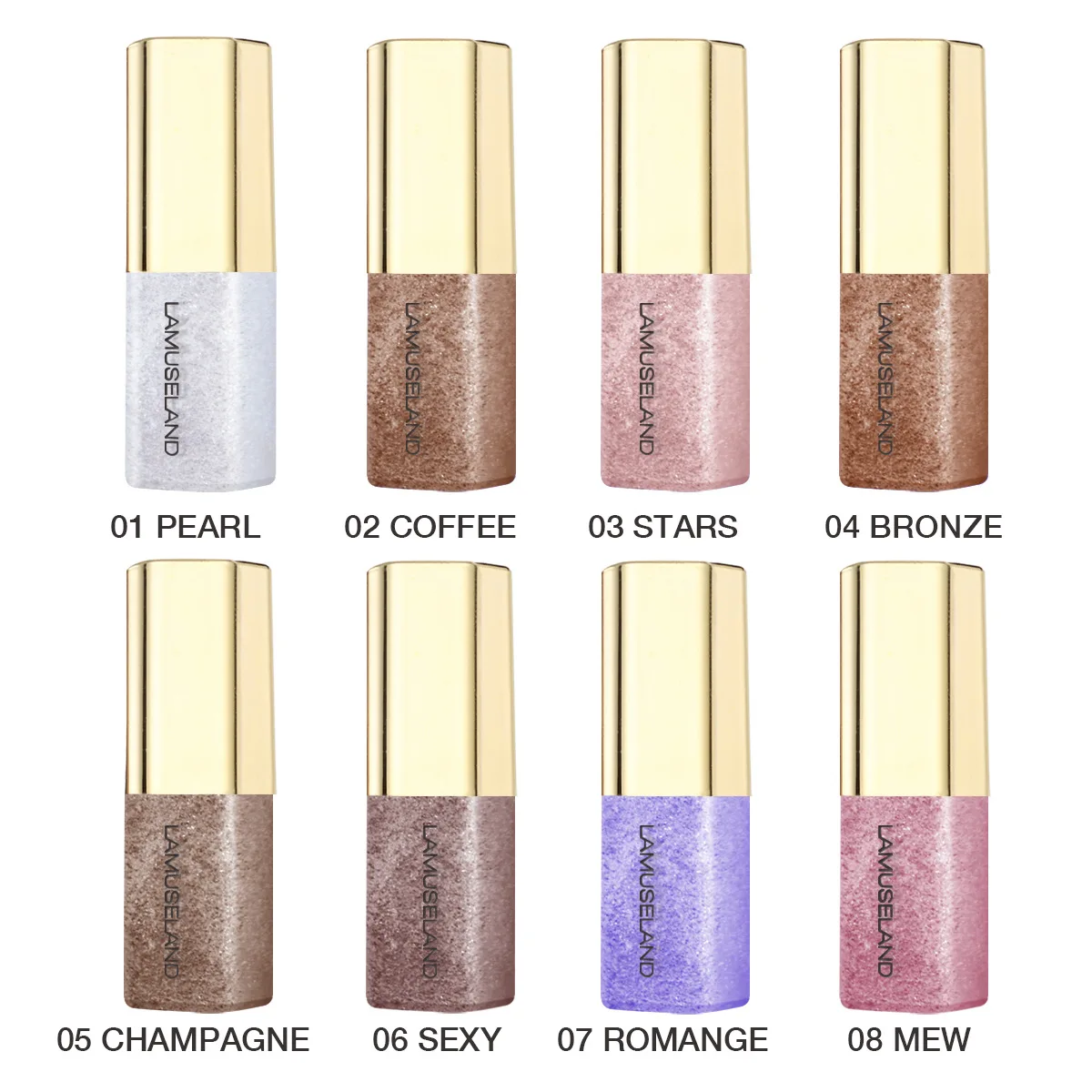 Top Trends: 8 Colors Eyeshadow Stick Shining Makeup Glitter Pigment Waterproof Eye Shadow Stick Smoky Liquid Eye Shadow Cosmetics Shoppable Styles - Image 2