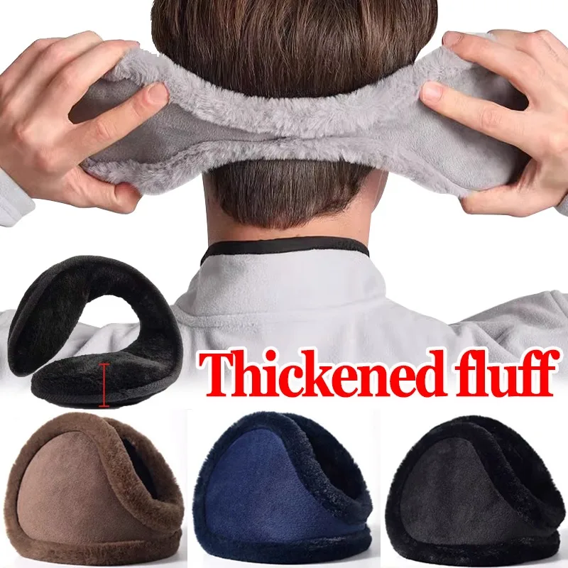 Top Trends: Winter Plush Thickening Earmuffs Ear Warmer Women Men Cold Proof Fashion Solid Color Earflap Outdoors Soft Protection Ear-Muffs Shoppable Styles - Image 2