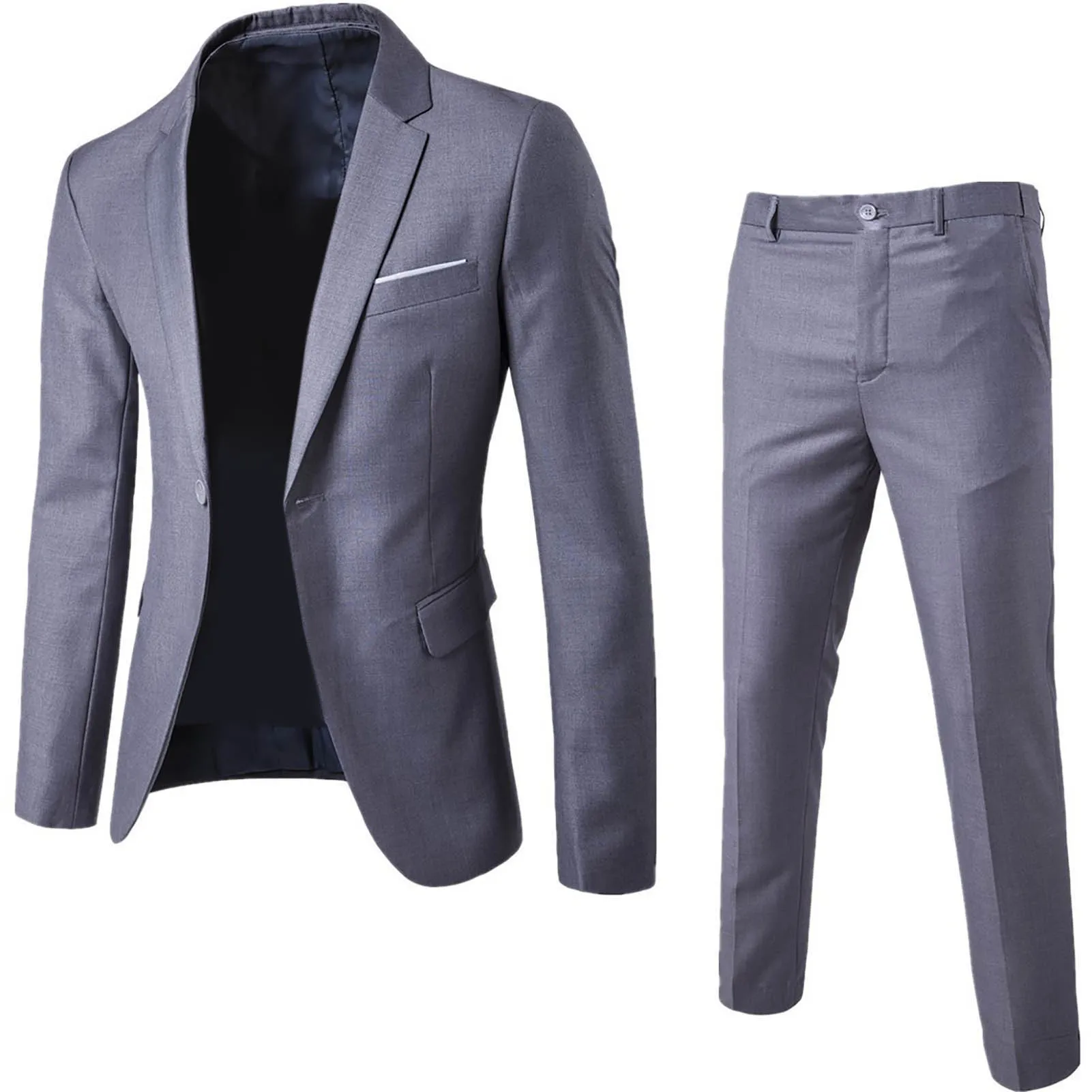 Top Trends: Formal Suit Pockets Korean Style Buttons Cuff Blazer Pants Men Suit Attractive Shoppable Styles - Image 3