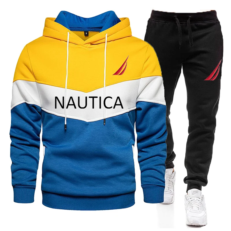 Top Trends: Nautica Spring And Fall Men's Outdoor Sports Two-piece Hoodie + Fitness Pants Running Trip Mountaineering Suit New Style 2023 . Shoppable Styles - Image 5