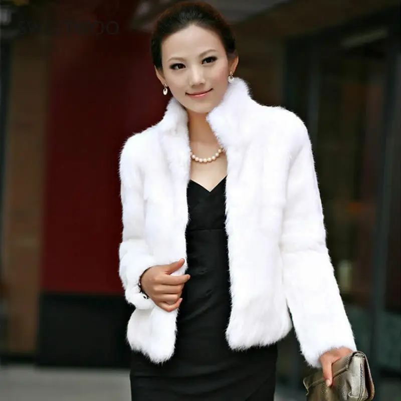 Top Trends: Women's Faux Fur Coat Fluffy Plush Coats New Autumn Winter Ladies Long Sleeve Special Woman Clothing 2022 Overcoat Female Slim Shoppable Styles