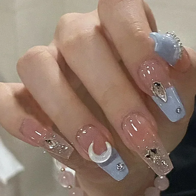 Top Trends: 24pcs Wearable Pink Press On Fake Nails Tips With Glue False Nails Design Butterfly Lovely Girl False Nails With Wearing Tools Shoppable Styles